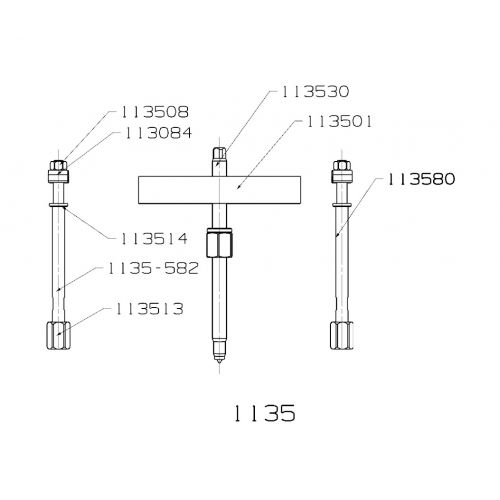 EXTRACTOR FORZA SERIE 1100 DE 2 ALARGADERAS